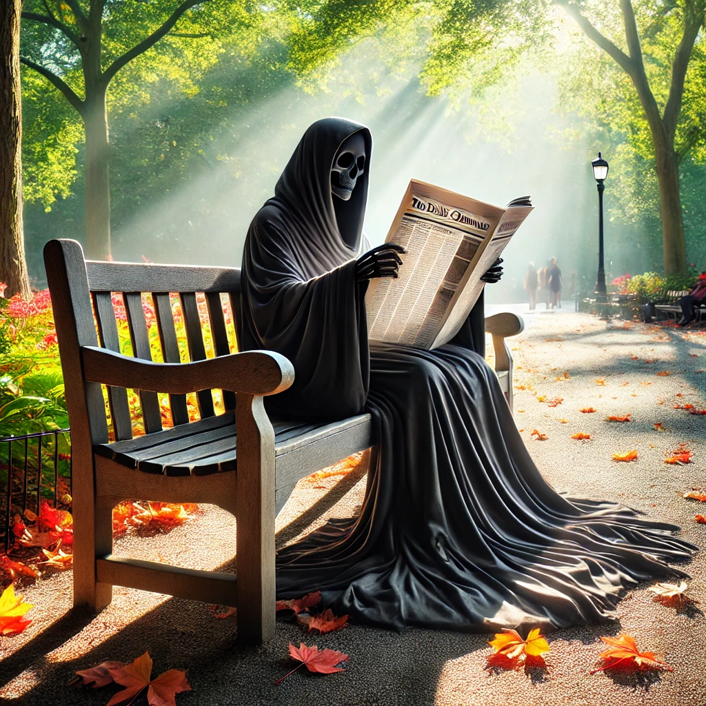 When Death Waits Quietly on a Park Bench - Pratap Adak